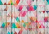 Vlies Fototapete - Rainbow Triangles 400x280 cm Muster Produktbild-Vorschau 5