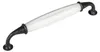 5x Porzellangriff JOHANNA, Lochabstand 160 mm, Antik-Silber Produktbild-Vorschau