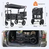 Sekey Bollerwagen Faltbar mit Dach Kinder Bollerwagen mit Produktbild-Vorschau 8