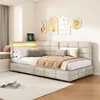 Polsterbett 90x200cm mit RGB LED und USB-C Ladestation, Produktbild-Vorschau 2