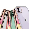 A row of colorful iPhone cases with a gold trim. Produktbild-Vorschau