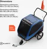 Klarfit Goldie Stroller remorque de vélo pour chiens, Voir les images du produit 7