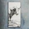 Dekor Leinwand Uhr Wandbilder Geräuschlos 30x60 Zeichnung Produktbild-Vorschau 2