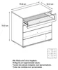 Vladon Kommode Pavos V3, Sideboard mit 4 Schubladen Produktbild-Vorschau 7