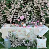 Kissen-Bezug 40x40 cm Rosen Blumen beige weiß Baumwolle Produktbild-Vorschau 4