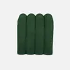 Set 2 pouf contemporanei in tessuto, Verde scuro Anteprima dell’immagine prodotto 4