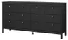 CALICOSY - Commode 8 tiroirs noir mat L159,6 cm - BARCELONE Voir les images du produit 3