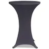 vidaXL Copritavolo stretch 4 pezzi 70 cm antracite Anteprima dell’immagine prodotto 3