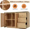 Bureau d'angle Merax, bureau pivotant à 360°, table Voir les images du produit 5