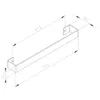 Držiak na uteráky COLONNA 510x80 mm, leštená nehrdzavejúca Náhľad obrázku produktu 4