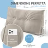 Cuscino per schienale ELONEO largo 70 cm, cuscino a cuneo Anteprima dell’immagine prodotto 3