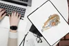 MuchoWow® Laptop Hülle 13 Zoll Tiger - Körper - Weiß Produktbild-Vorschau 2