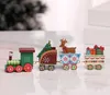 5 Stück Mini Zug Nachbildung Holz Weihnachtszug mit Produktbild-Vorschau 5