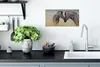MuchoWow® Poster Zebramutter und ihr Kalb 40x20 cm - Poster Produktbild-Vorschau 3