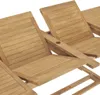 vidaXL Rozkładany stół ogrodowy 180-280x100x75 cm z litego Podgląd zdjęcia produktu 4