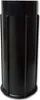 A black cylindrical product with vertical ribs on the outside, standing on a black base. Produktbild-Vorschau