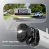 A diagram showing the internal components of a security camera, with a simulated view of a license plate and a truck in the background. Náhled obrázku produktu