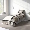 4 teilig Winter Biber Bettwäsche 135x200 cm gestreift beige Produktbild-Vorschau 3