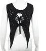 Top mit Cut Outs - Crop Top - Shirt - ärmellos - Blume des Produktbild-Vorschau 3