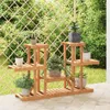 vidaXL Stojan na kvety 110x25x73 cm z masívneho jedľového Náhľad obrázku produktu 2