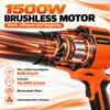 1500W Accu Bladblazer 21V, Brushless, 50 m/s, 6 Standen + Productafbeelding-voorbeeld 2