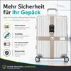 Koffergurt Kreuz – Gepäckgurt verstellbar, Kofferband mit Produktbild-Vorschau 4