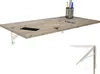 Wandklapptisch Schreibtisch Tischplatte 80x40 cm in Eiche Produktbild-Vorschau 1