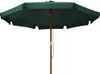 vidaXL Parasol avec mât en bois 330 cm vert Voir les images du produit 1