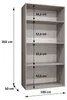 MEBLE KRYSPOL, Kleiderschrank, Schrank 100x202x52, Produktbild-Vorschau 5