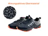 A pair of athletic shoes with a magnified view of the upper material. Produktbild-Vorschau