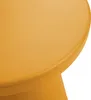 A close-up view of the edge of a round, yellow side table. Anteprima dell’immagine prodotto
