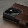 TORRO iPhone 15 Pro Leder-Wallet-Hülle – Dunkelbraun Produktbild-Vorschau 4