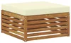 vidaXL Outdoor-Sofagarnitur 9 pcs Natur und Creme Produktbild-Vorschau 5