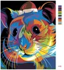 Zuty - Malen nach Zahlen - FARBIGER HAMSTER, 40x50 cm, ohne Produktbild-Vorschau 3