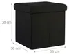 Relaxdays: Taburete plegable, otomana como reposapiés, Vista previa de la imagen del producto 4