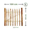BOGATECO Záhradná brána Hazelnut | šírka 100 cm výška 120 Náhľad obrázku produktu 3
