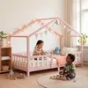Kinderbett ’Treviolo‘ in Haus-Optik mit Rausfallschutz Produktbild-Vorschau 4