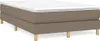 vidaXL Boxspringbettgestell Taupe 120x200 cm Stoff Produktbild-Vorschau 1