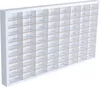 Vitrine de collection 80 compartiments en bois MDF blanc – Voir les images du produit 1