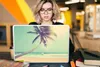 MuchoWow® Laptop Aufkleber Sticker Cover Retro - Palme - Produktbild-Vorschau 5