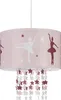 Relaxdays Hängelampe für Mädchen, Kinderlampe m. Ballerina Produktbild-Vorschau 1