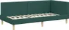 vidaXL Rohový rám postele tmavozelený 80 cm x 200 cm látka Náhľad obrázku produktu 4