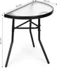Tavolino semicircolare in vetro per balcone, terrazza, Anteprima dell’immagine prodotto 9