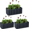 Balcony Box Garden Planter Boardee Fence, Anthracite - Lot Voir les images du produit 1