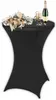 Tischhusse für Stehtisch Ø80 cm - Schwarz - Stretchhusse - Produktbild-Vorschau 1