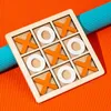 CHILDREN'S HORIZONTAL HORIZONTAL Jeu en bois 14x14cm Orange Voir les images du produit 5
