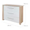 set di mobili per bambini 2 pezzi Malo - Culla 70 x 140 cm Anteprima dell’immagine prodotto 6