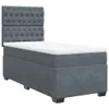 Boxspringbett mit Matratze Dunkelgrau 100x200 cm Samt Produktbild-Vorschau 5