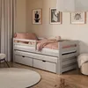 Lit simple 90x200 avec lit gigogne 90x190 avec deux Voir les images du produit 1