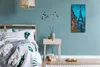 Küchenuhr Bürouhr Leinwand Uhr Quarz 30x60 Paris Eiffel Produktbild-Vorschau 4
